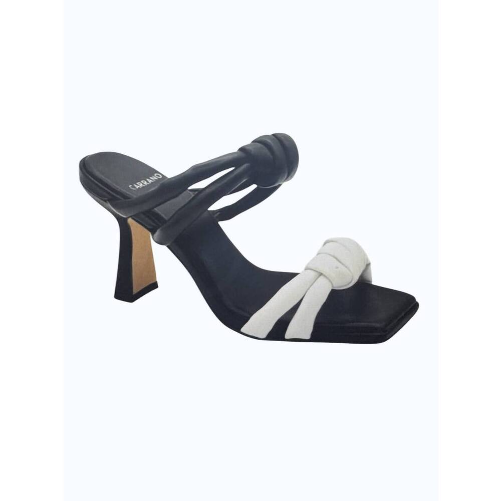 NEW CARRANO women's patty slide heel in black/white